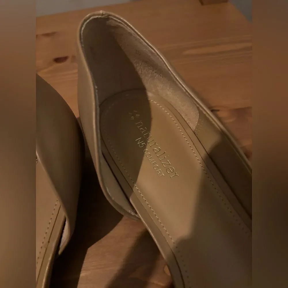 Naturalizer Pink/Taupe D’orsay Flats Size 9
